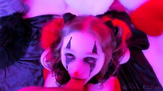 Kinky clown sex with a scary clown character