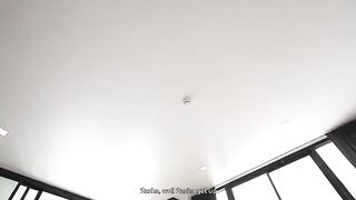 The man got a blowjob while his girlfriend was on phone sex