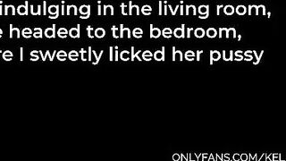 The girl has a huge dick in her pussy on the kitchen table