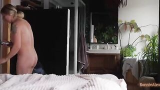 Alex saw Bonnie masturbating, decided to help her and get intimate