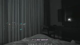 Sharing a bed with stepmom in the hotel room, it must be a dream come true
