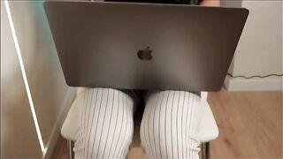 The boss tested the new secretary with his impressive tool