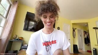 The guy fired his stepmom from her job as a maid in this hot scene