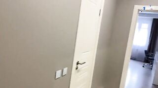 The step-brother clogged the vagina of his stepsister with cum
