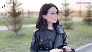 The girl next door, Lesya Moon, got wet from seeing good photos
