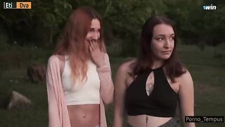 Two Russian girls organized an orgy for their lecturer