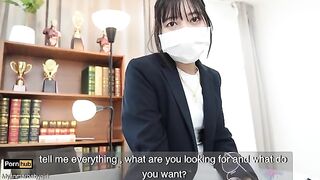 A hot gardener is fucking the cute Asian teacher Mya Mya