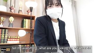 A hot gardener is fucking the cute Asian teacher Mya Mya