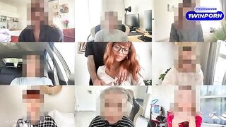 A sexy girl got fucked by a guy on a zoom meeting and she loved it