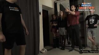 A gangbang with a young Russian schoolgirl, inspired by spicy tales and dirty talk