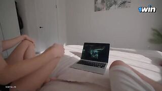 My step sister replaced TV series with sex while parents were away