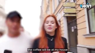 A busty girl was fucking with a YouTuber in the vestibule and then she went to his house