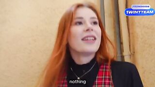 A busty girl was fucking with a YouTuber in the vestibule and then she went to his house
