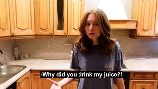 An angry roommate turned into a cute girl after I got intimate with her