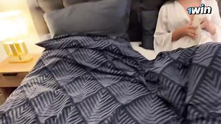 The stepson fucks his stepmom on a rainy night