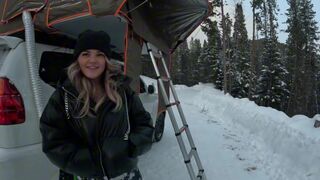 Babe seduced me in her tent while my GF was asleep during our camping trip