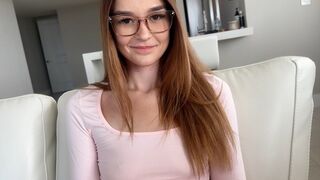 A guy is teaching his 18-year-old step-sister about sex in a steamy scenario