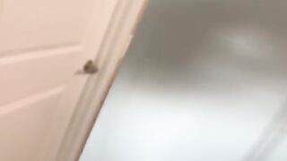 Spying on a hot goth step sister with big natural tits is irresistible