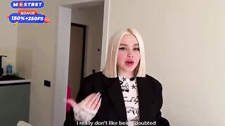 A disgruntled neighbor gets fucked hard by the blonde