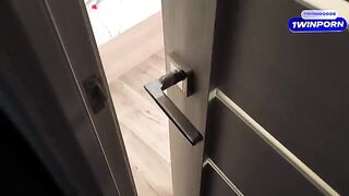 I was spying on my stepsister, she saw and sucked my cock
