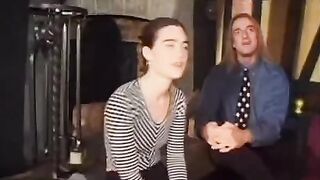 A girl with a big bush gets fucked hard in this video
