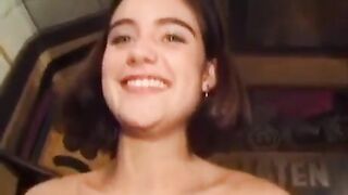 A girl with a big bush gets fucked hard in this video