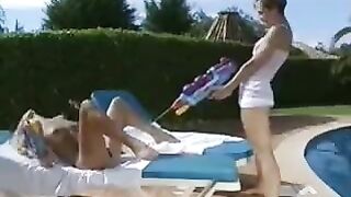 Skinny lesbian lovers enjoy delicate sex and passionate kissing, diving into intense pleasure
