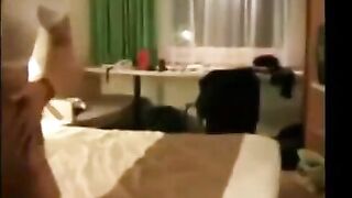 A pretty girl gets a wild blowjob and fucks with a guy