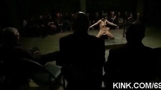 The best bondage with 10 vibrators for the leader to end the game