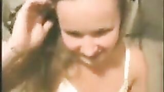 A cute young girl gets fucked at home in this steamy scene