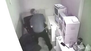 The employee was fired after a risque photo on the workplace camera