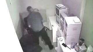 The employee was fired after a risque photo on the workplace camera
