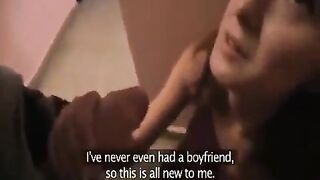 Fella pushed the butt of his girlfriend for the first time