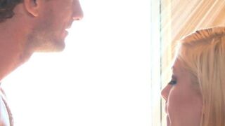 A young couple has sex right in the shower at home