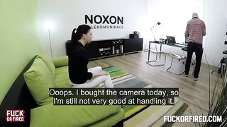 Casting of a young model on the table with a hot agent