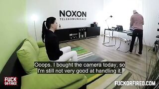 Casting of a young model on the table with a hot agent