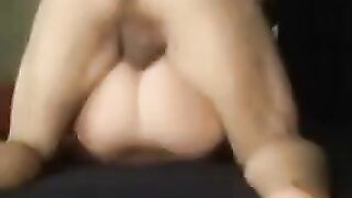 The wife offered her husband's friend to fuck her wet pussy