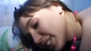 Russian student is having fun with her boyfriend