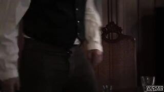 Brought a girl from the bar to have sex and get cum on her tits