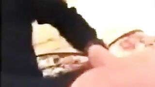 The dad punishes his daughter for bad marks at home