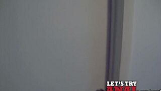 Kitty Jane gets her asshole gapped by a huge cock in intense action