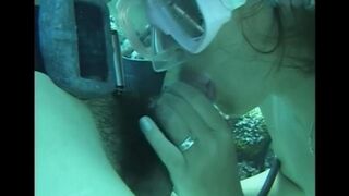 Sex in the water with a girl with a bush