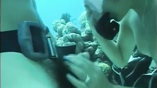 Sex in the water with a girl with a bush