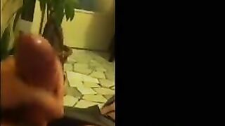 Fingered pussy on the couch by a naughty girl in mobile shots