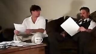 A real incest - his brother pushed his sister's legs in the vagina