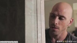 Babe was fucked hard by Johnny Sins in the bedroom