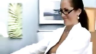 Sexy teacher gives Italian lesson to her student and removes his pants