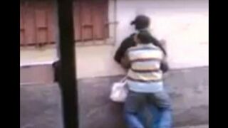 I wanted to fuck right on the street doorstep