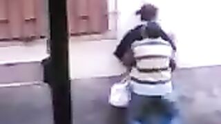 I wanted to fuck right on the street doorstep