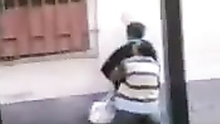 I wanted to fuck right on the street doorstep